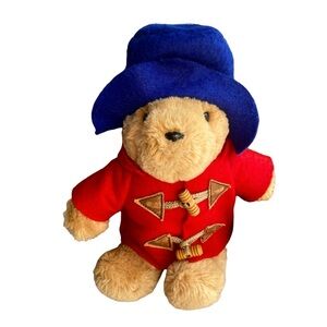 Vintage 1994 SEARS Kids Gifts  Paddington Bear Red Jacket Blue Hat Plush 9”